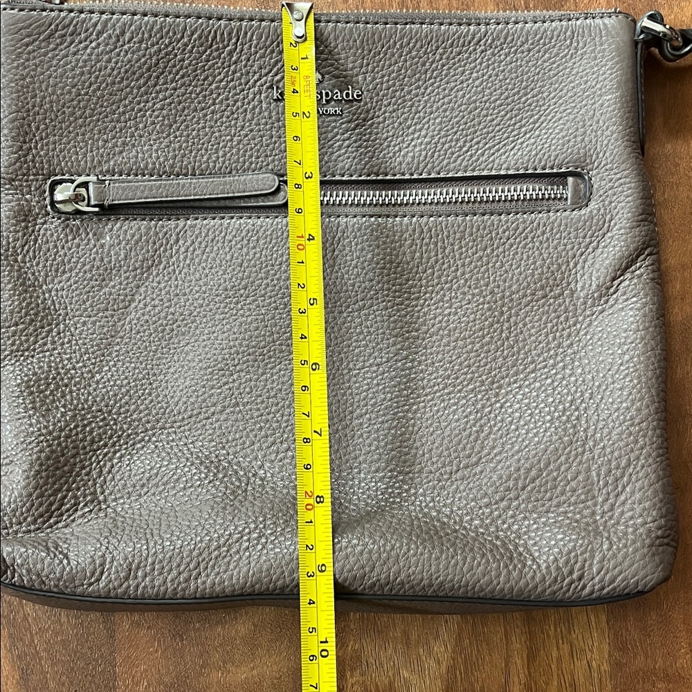 Kate Spade Taupe Leather Crossbody Bag - Picture 16 of 17